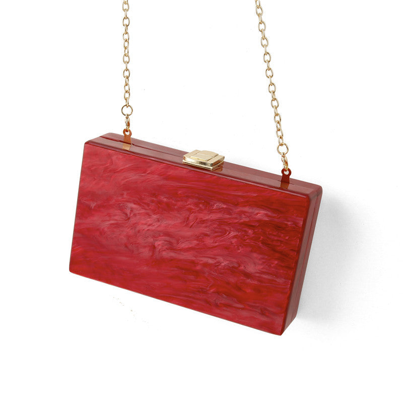 Attractive Pearl Acrylic Banquet Clutch Chain Evening Bags