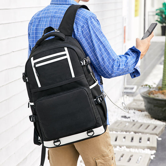 Men's Trendy Waterproof Oxford Cloth Computer Backpacks