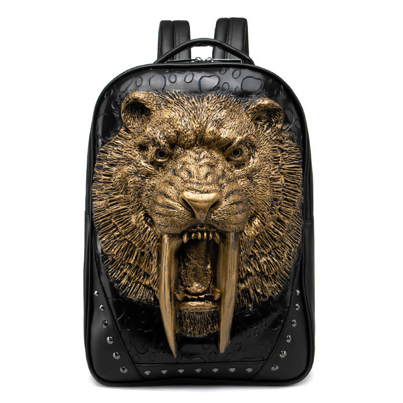 Women's & Men's & Portable Single Animal Leopard Head Bags