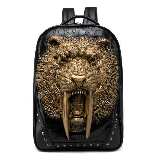 Women's & Men's & Portable Single Animal Leopard Head Bags