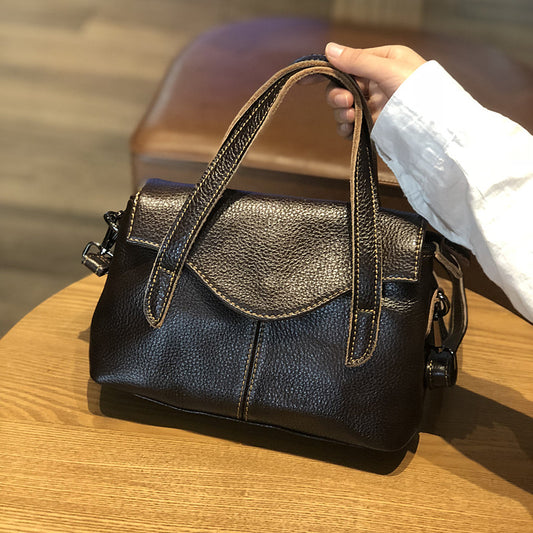 Women's Top Layer Soft Cow Leather Retro Handbags