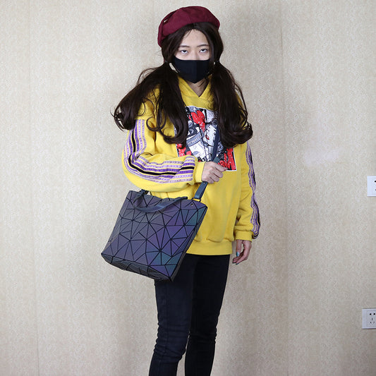 Women's Geometric Diamond Pattern Korean Style Trendy Crossbody Bags