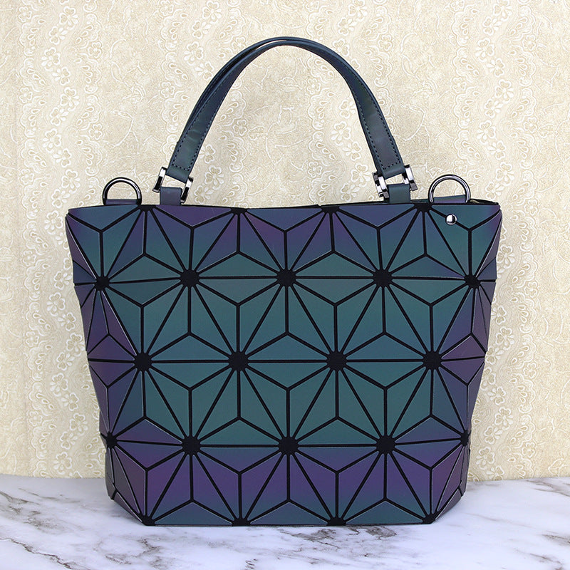 Women's Geometric Diamond Pattern Korean Style Trendy Crossbody Bags