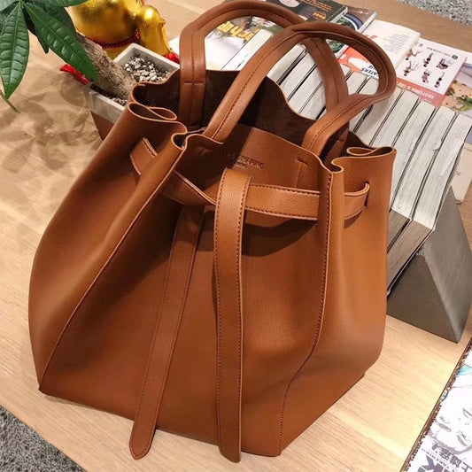 Women's Fashion Leather Portable Large Shopping Shoulder Bags