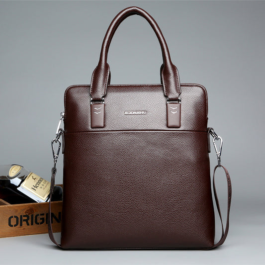 Men's Cool Kangaroo Large Capacity Business Vertical Handbags