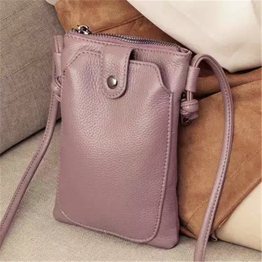 Women's Top Layer Leather Fashion Mini Shoulder Bags
