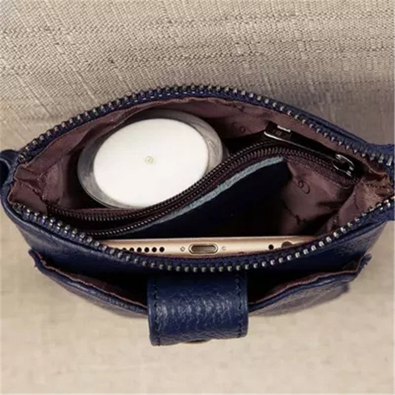 Women's Top Layer Leather Fashion Mini Shoulder Bags