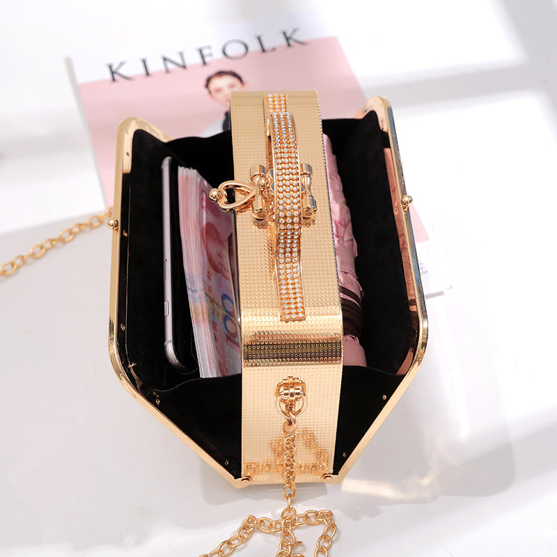 Women's Korean Portable Banquet Dress Three-dimensional Flower Handbags