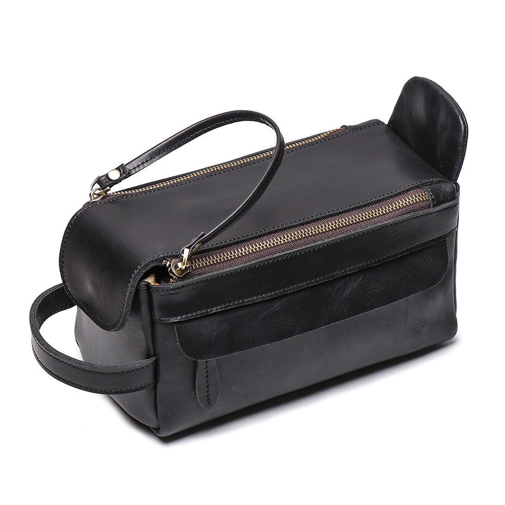 Men's Retro Leather Large Capacity Crazy Horse Men's Handbags