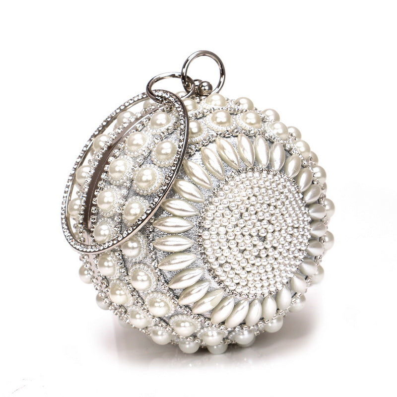 Women's Slouchy Dinner Banquet Clutch Metal Evening Bags