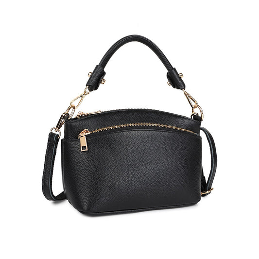 Women's Soft Noodle Top Layer Cowhide Shell Handbags