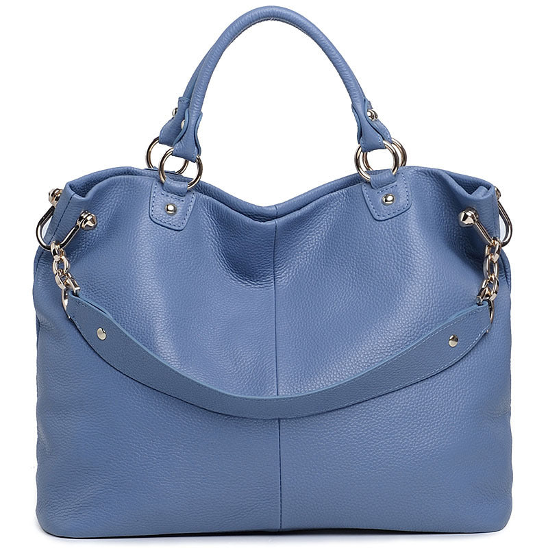 Women's Trendy Head Layer Cattlehide Leather Fashion Shoulder Bags