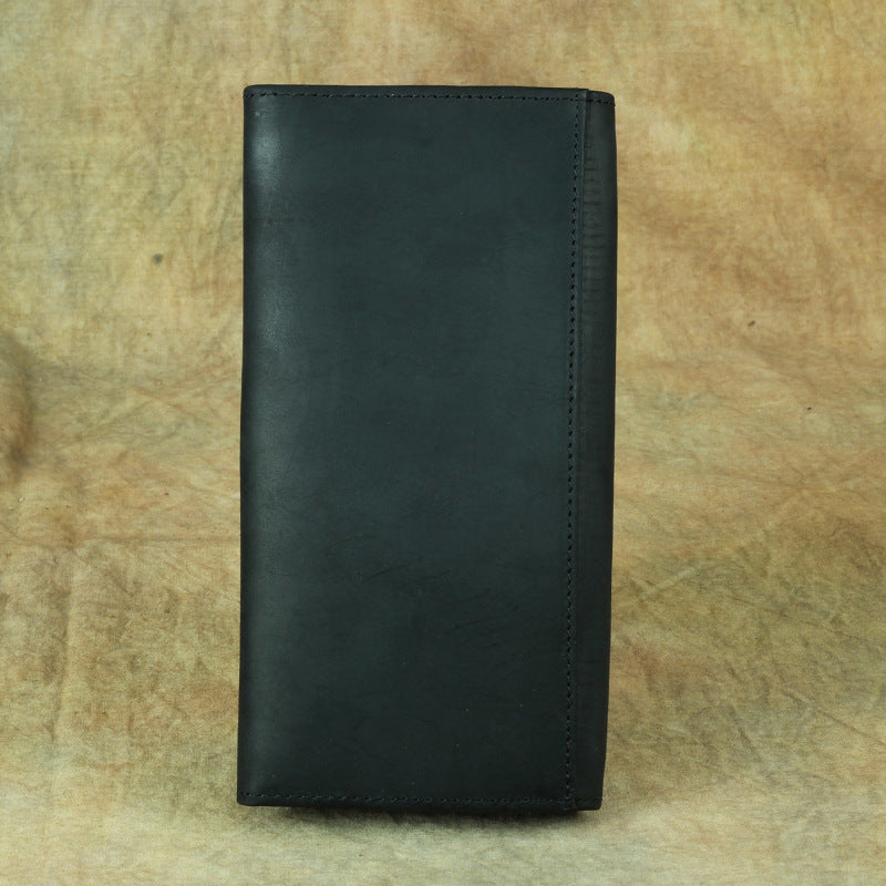 Women's & Men's & Shi Crazy Horse Leather Retro Men's Wallets