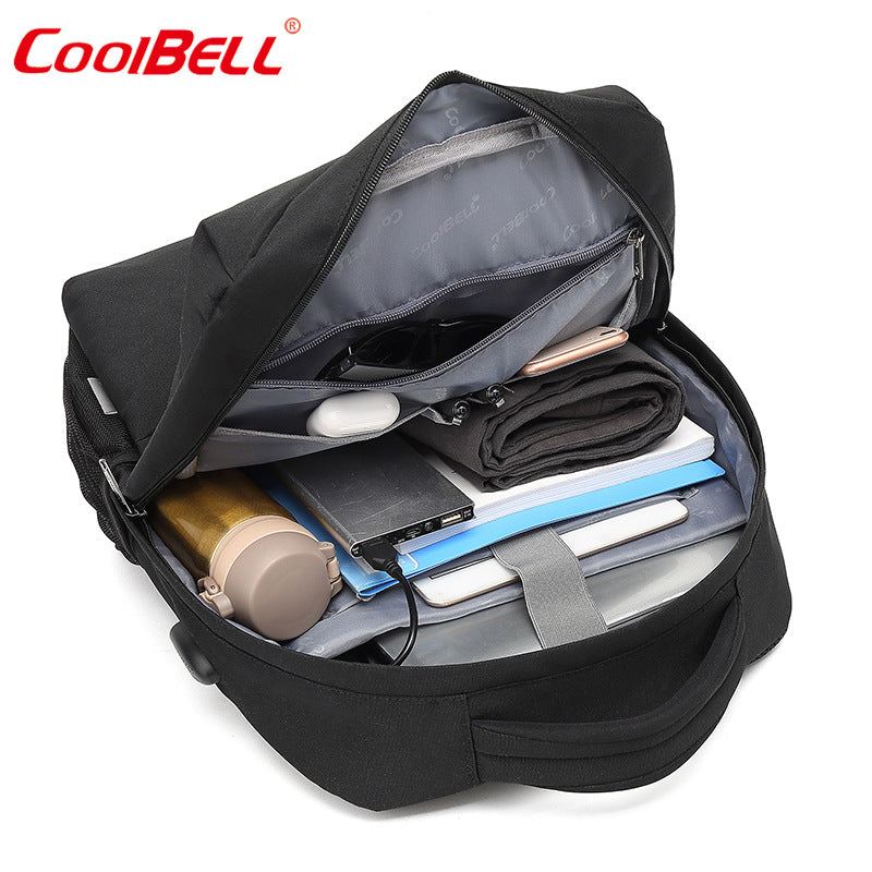 Men's Printed Business College Employee Welfare Computer Backpacks