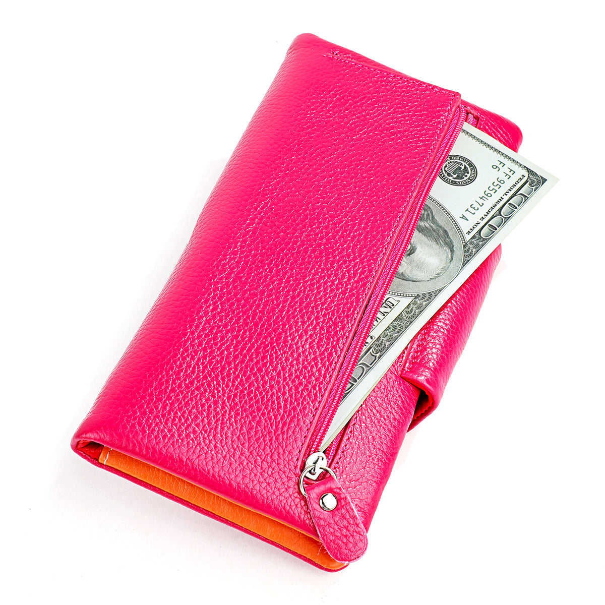 Women's Glamorous Elegant Long Reverse Color Ladies Wallets