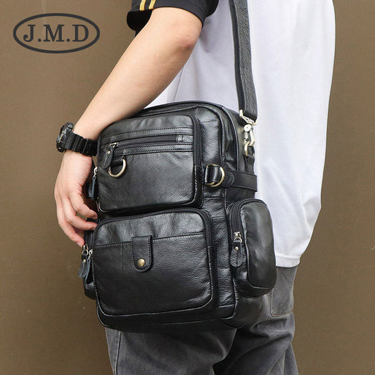 Graceful Leather Unisex Large Capacity Computer Backpacks