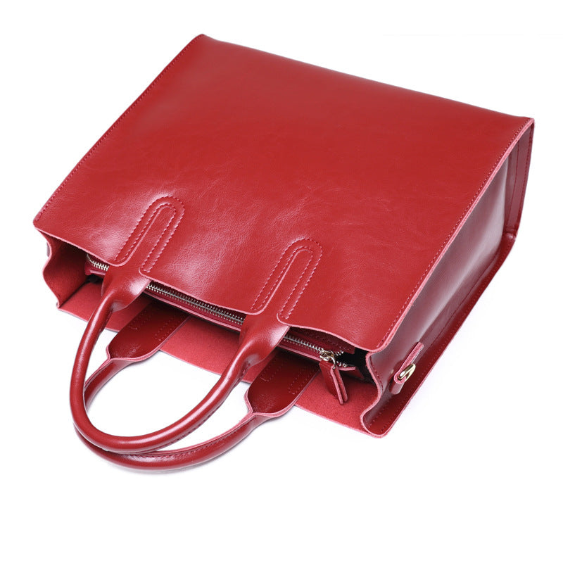 Women's Genuine Leather Big Large Capacity Fashion Shoulder Bags
