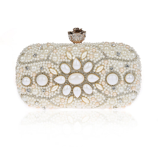 Retro Beaded Shell Pearl Dinner Exquisite Evening Bags