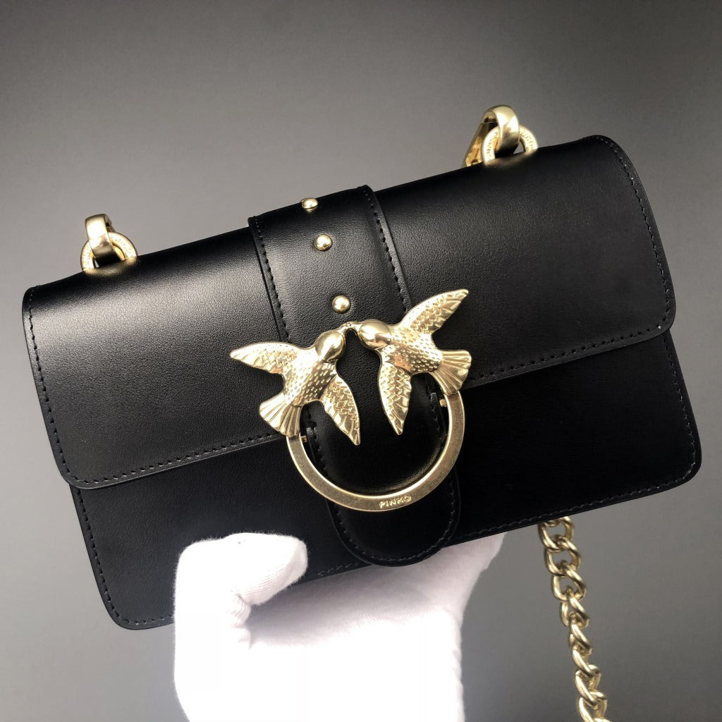 Genuine Leather Swallow Wine God Chain Shoulder Bags