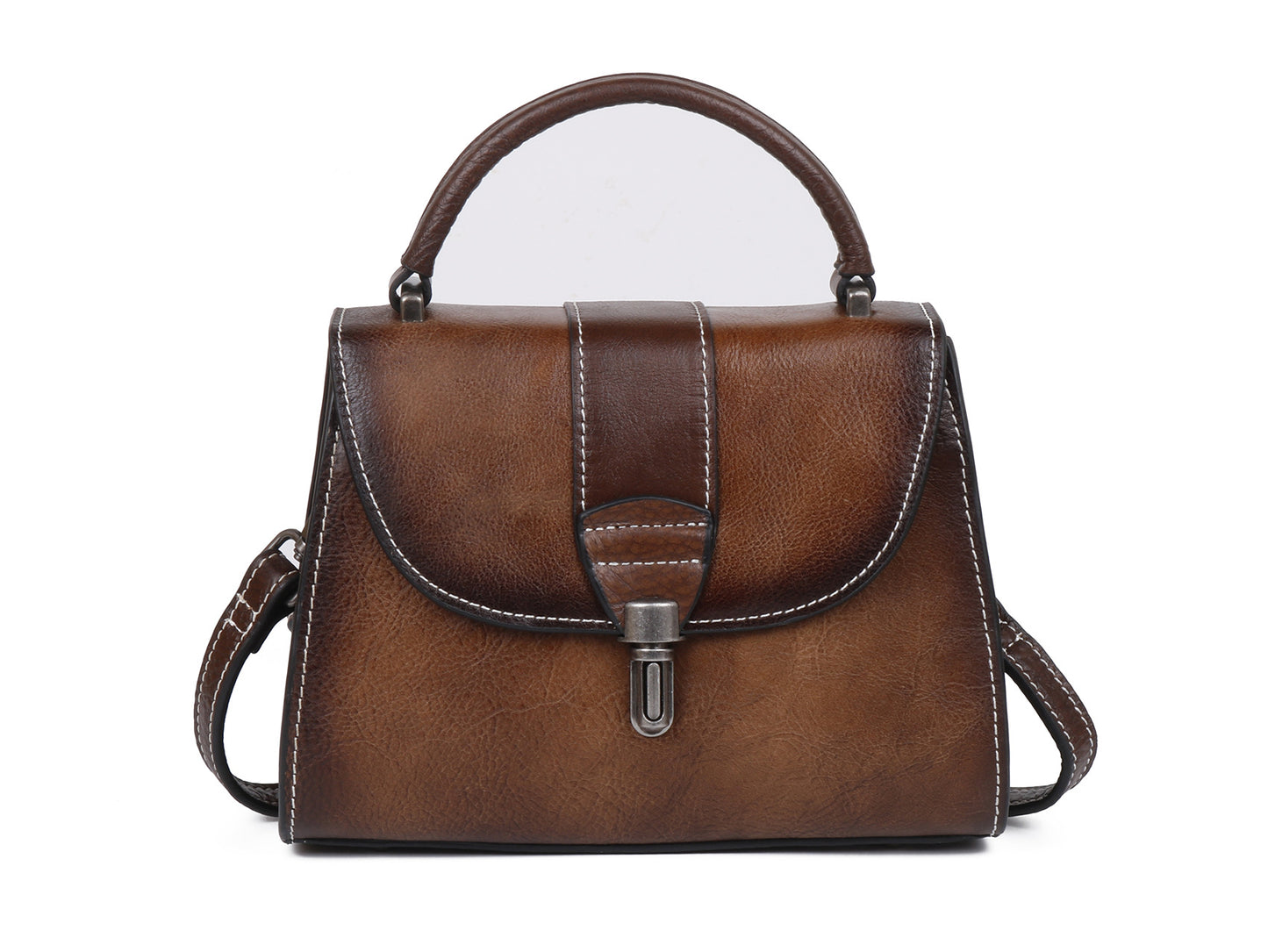 First Layer Cowhide Fashion Retro Style Shoulder Bags