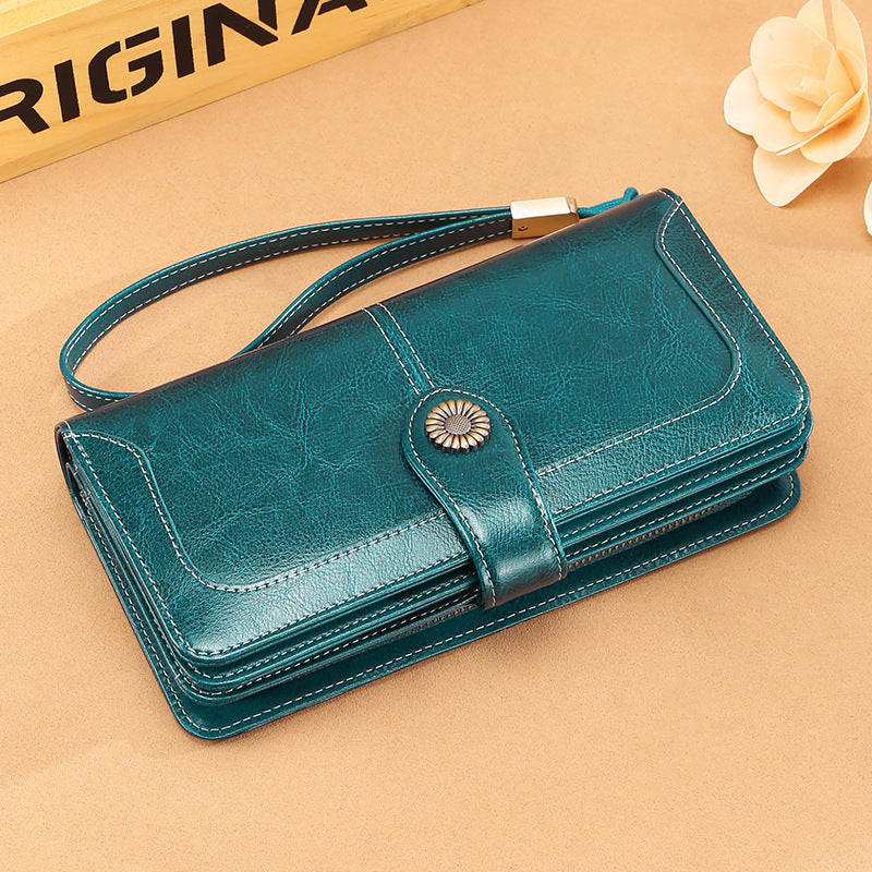 Women's Pu Leather Long Clutch Multifunctional Lady's Ladies Wallets