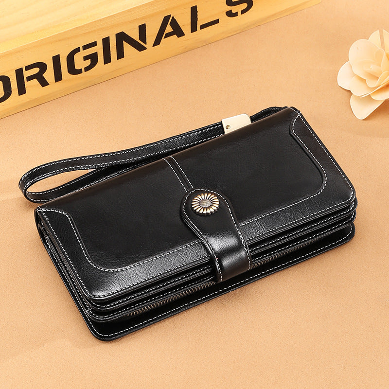 Women's Pu Leather Long Clutch Multifunctional Lady's Ladies Wallets