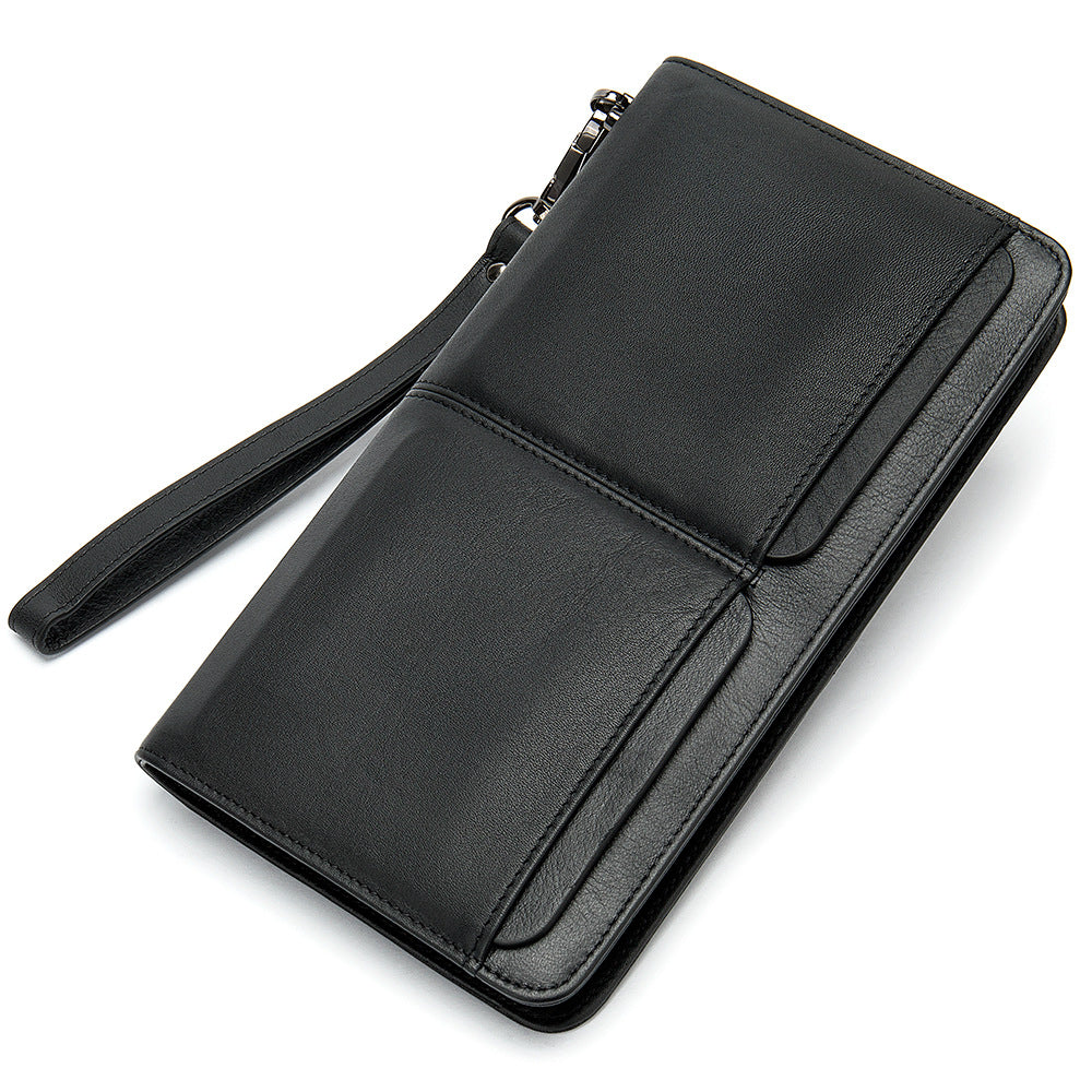 Men's Business Double Pocket Long Multiple Slots Men's Handbags