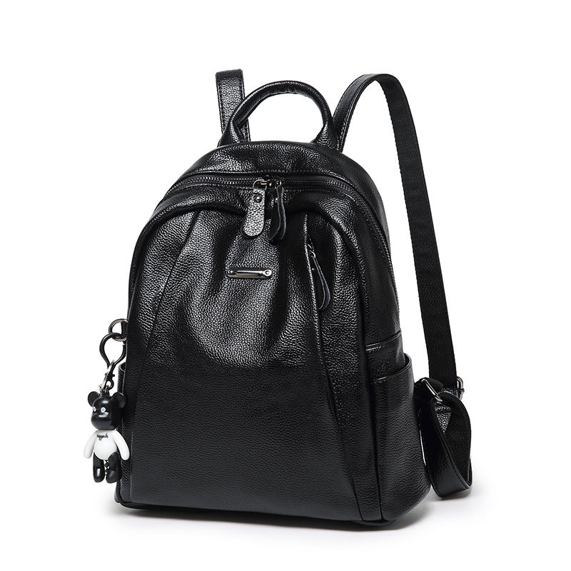 Women's Trendy Korean Fashionable Large Capacity Soft Backpacks