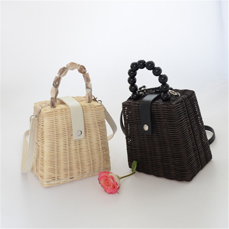 Women's Rattan Straw Hand-woven Holiday Fashion Bags