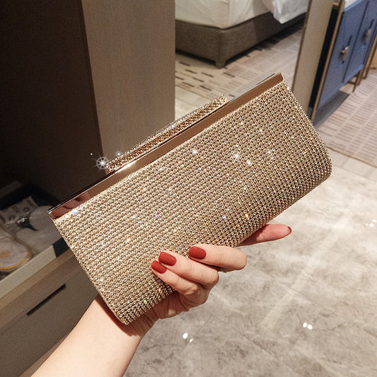 Women's Party Full Diamond Clutch Dinner Wedding Evening Bags