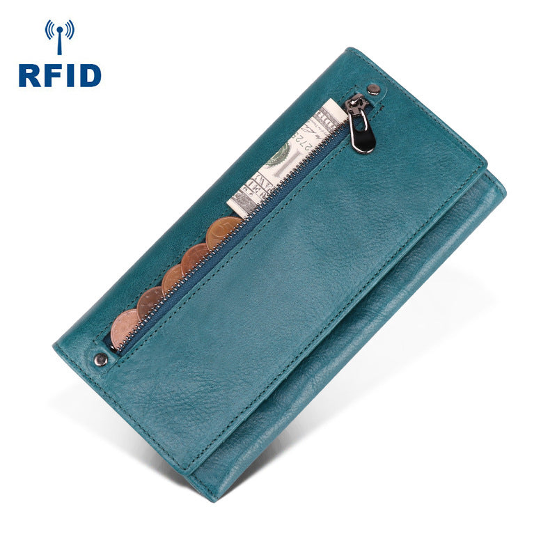High-grade Genuine Leather Lady Two Fold Ladies Wallets