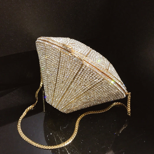 Women's Stereo Rhinestone Shape Diamond Full Steamed Evening Bags