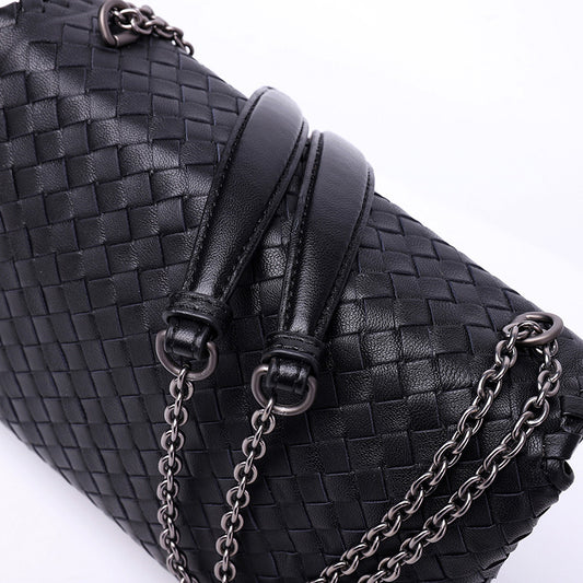 Women's Elegant Trendy Chain Handmade Woven Shoulder Bags