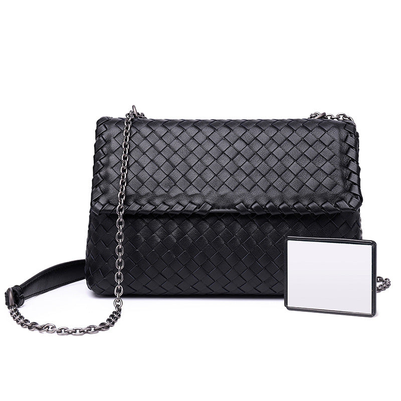 Women's Elegant Trendy Chain Handmade Woven Shoulder Bags