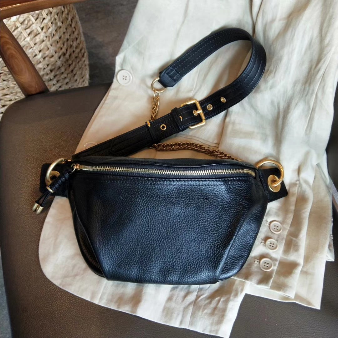 Women's Disco Fashion Trendy First Layer Cow Crossbody Bags