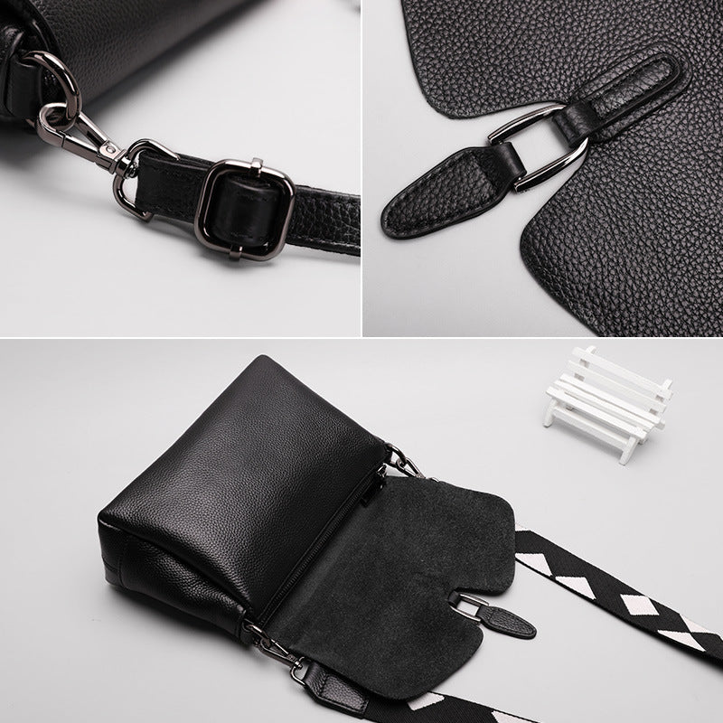 Women's Solid Color Simple Leather Lightweight High-grade Crossbody Bags