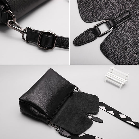 Women's Solid Color Simple Leather Lightweight High-grade Crossbody Bags