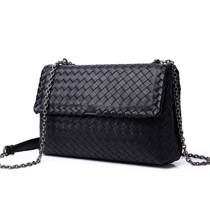 Women's Elegant Trendy Chain Handmade Woven Shoulder Bags