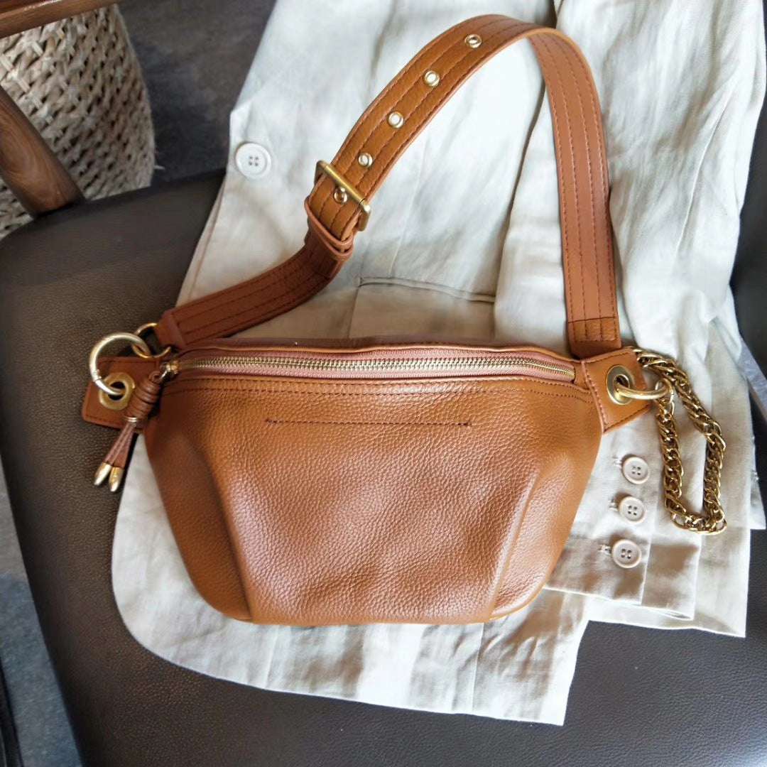 Women's Disco Fashion Trendy First Layer Cow Crossbody Bags