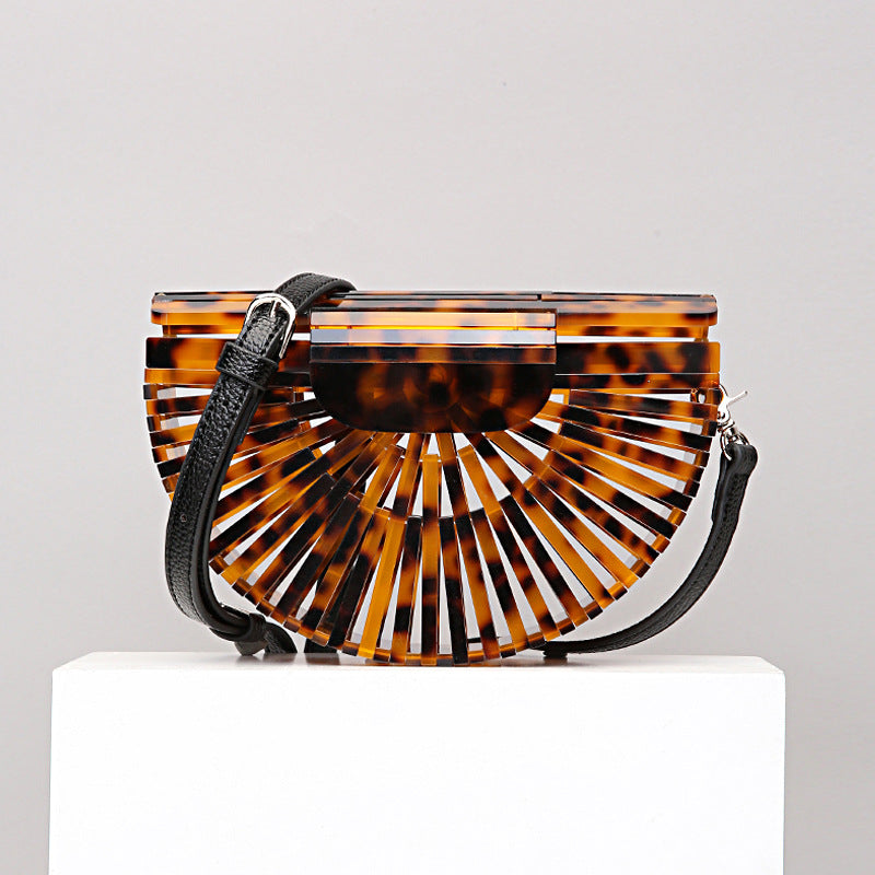 Women's Hollow Clutch Fashion Bamboo Basket Vacation Evening Bags