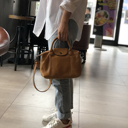 Top Layer Cowhide Medium Size Genuine Handbags
