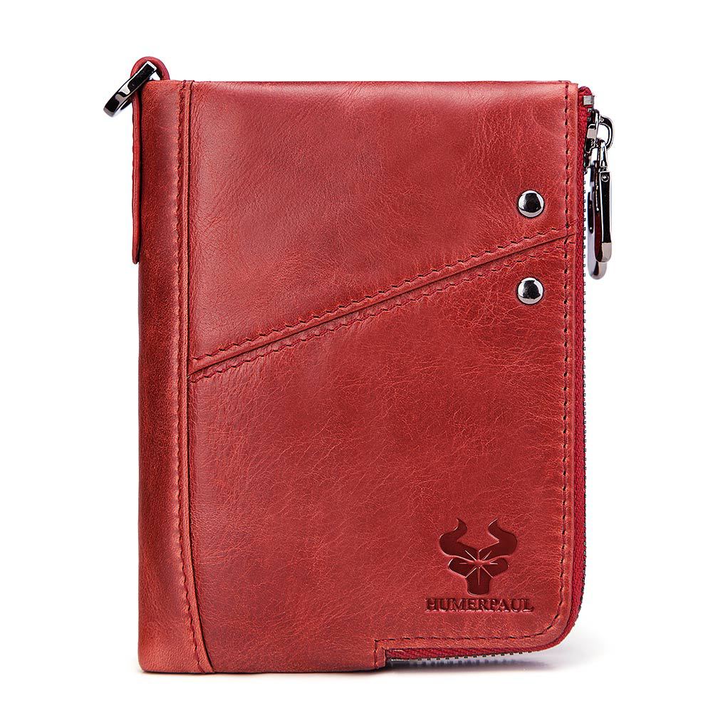 Men's Trendy Unique Paul Double Zipper Men's Wallets