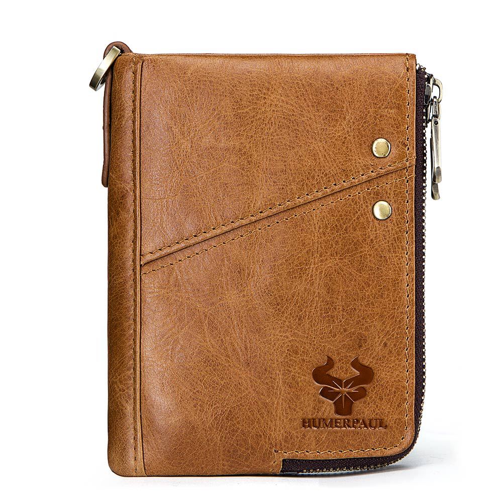 Men's Trendy Unique Paul Double Zipper Men's Wallets
