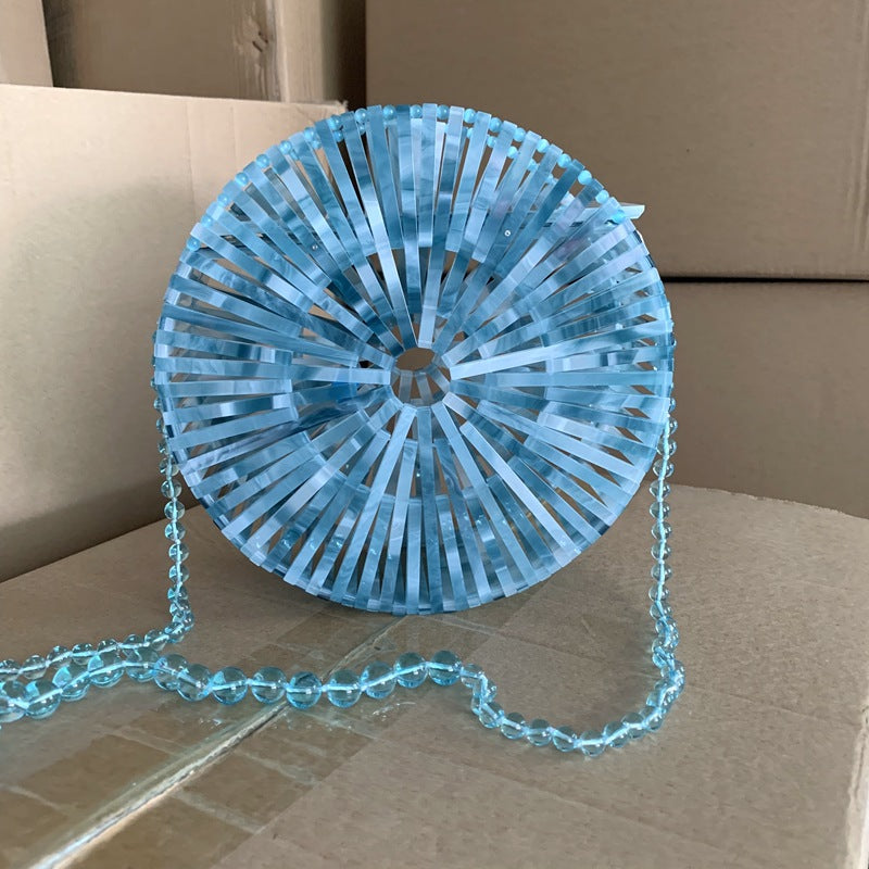 Fashion Mini Round Acrylic Hand Vacation Evening Bags