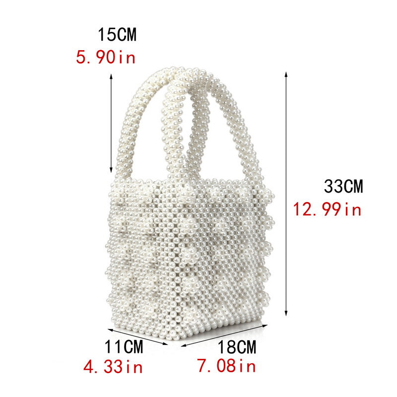 Women's Attractive Pearl Niche Beaded Fashion Handbags