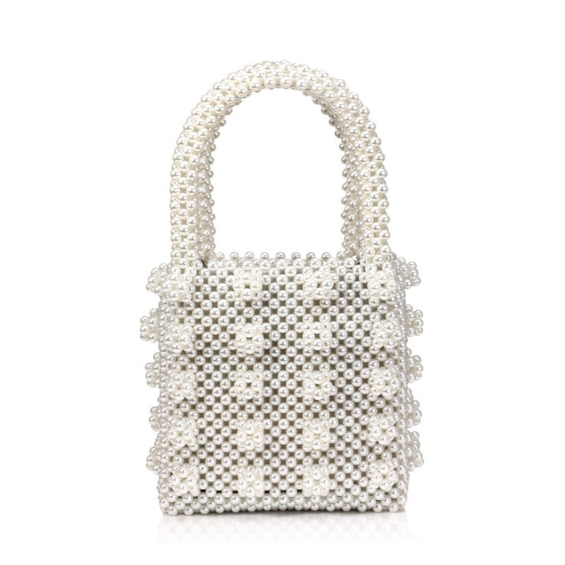 Women's Attractive Pearl Niche Beaded Fashion Handbags