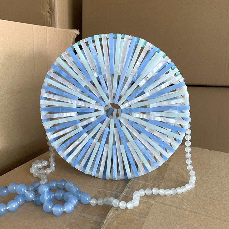 Fashion Mini Round Acrylic Hand Vacation Evening Bags