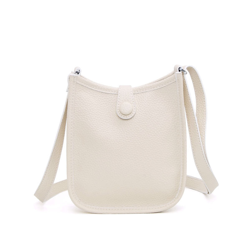 Women's Genuine Leather Fashion Punching Korean Style Crossbody Bags