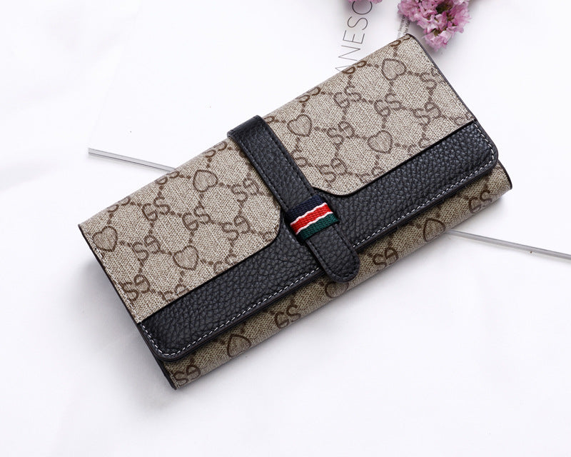 Women's Fashion Long Large Capacity Cowhide Ladies Wallets