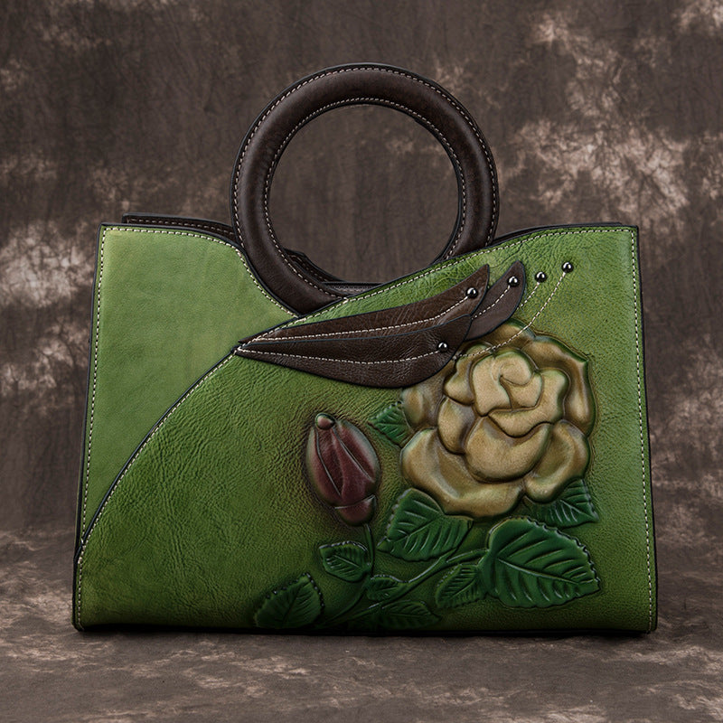 Women's New Retro Handmade Leather Cowhide Handbags